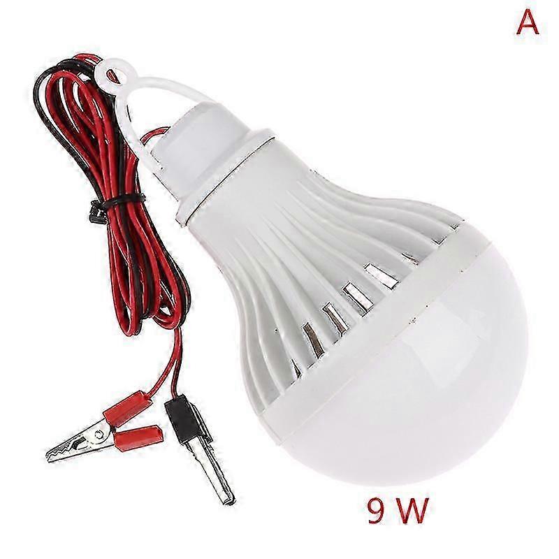 Tragbare 12v Led-lampe, 9w/12w, Ideal Für Camping Im Freien, Zum Aufhängen Unter Einem Zelt.