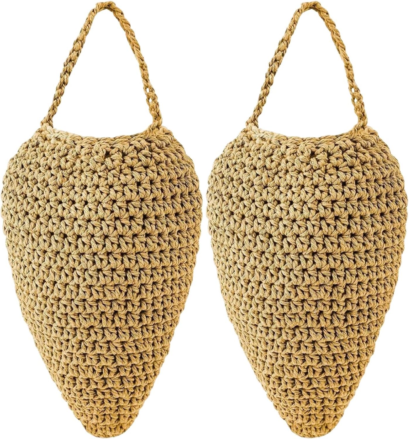 Set Mit 2 Hängenden Wespennestern, Künstliche Abwehrnester, Außendekoration Für Garten, Terrasse, Balkon, Dach Und Patio.