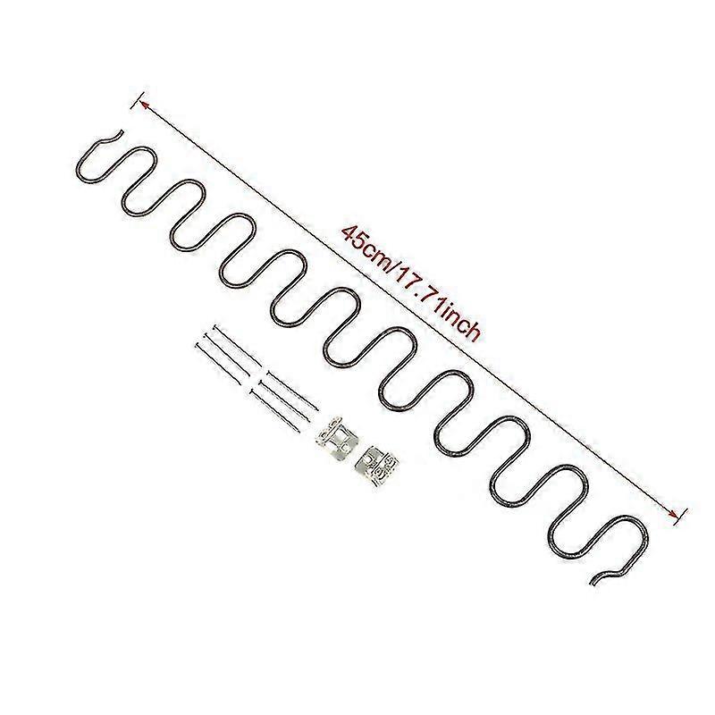 Ersatzfedern Für Sofas Und Sessel, Möbelfedern Mit Clips, Verfügbare Längen: 45 Cm, 50 Cm, 60 Cm, 65 Cm Und 70 Cm, Silberfarben.