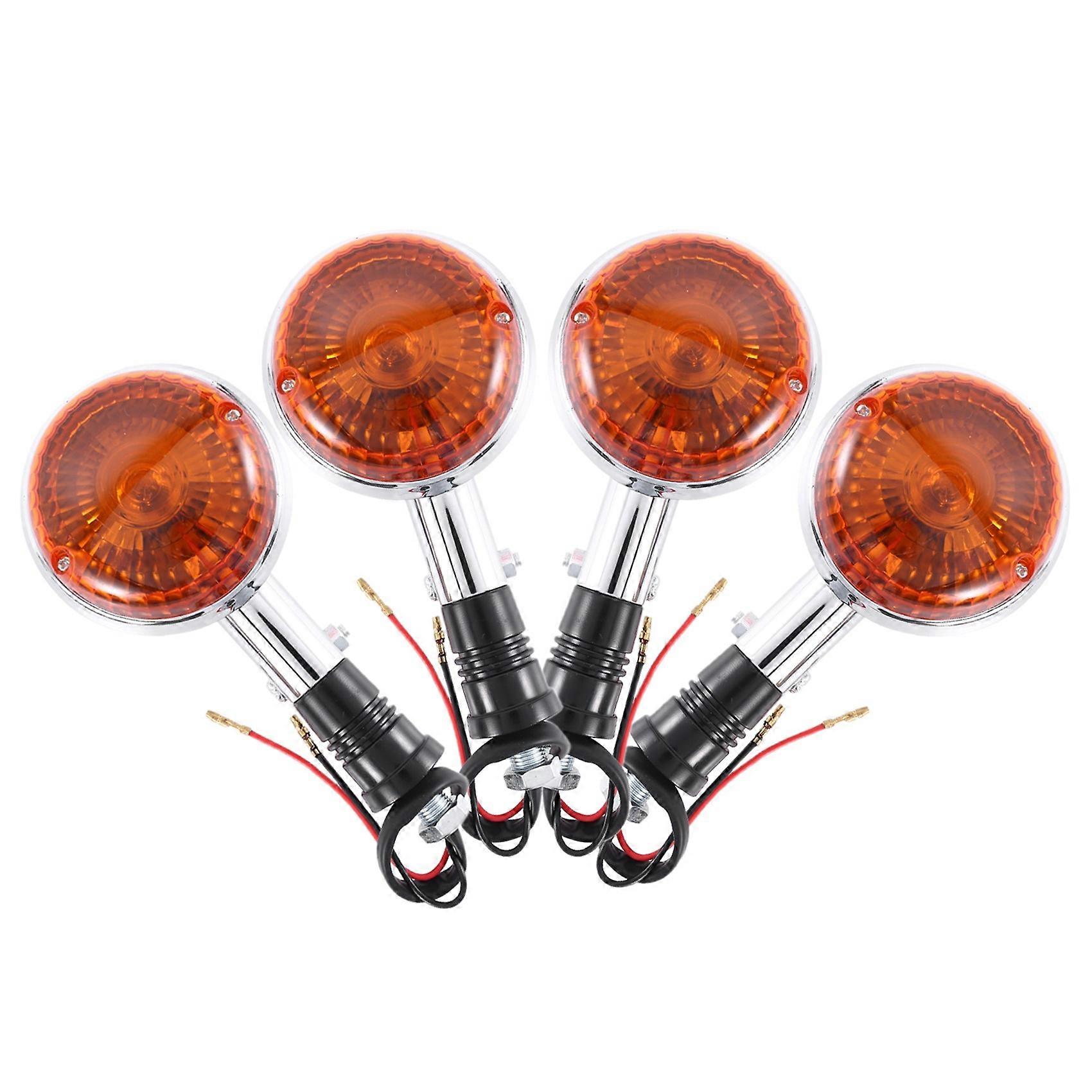Orangefarbene Blinker Für Yamaha Xv535, Xv920, Virago, Xvs650, V-star, Xvs400 Und Xvs1100 – Silber Und Gelb