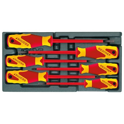 1500 ES-VDE 2170 PZ VDE-Schraubendreher-Satz in 1/3 ES-Modul