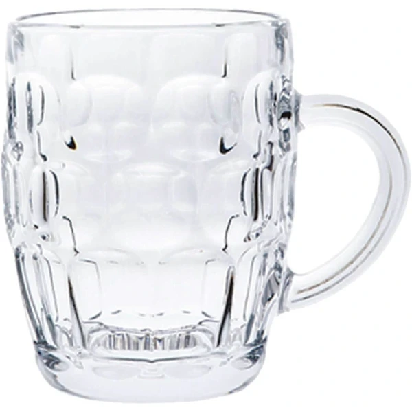 560 Ml Bierkrug Aus Klarglas Mit Henkel, Klassischer Umgedrehter Pint-krug, Ideal Für Die Hausbar.