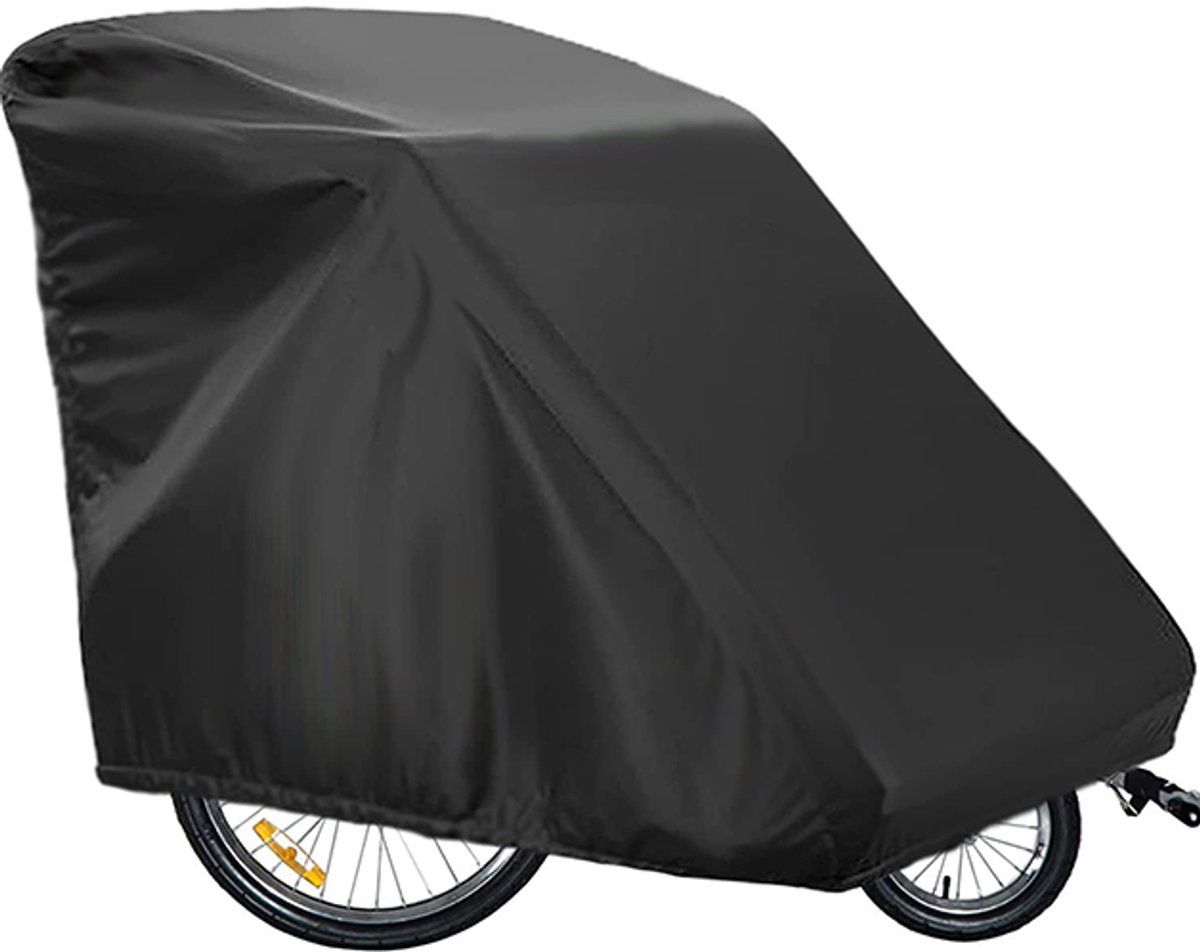 Wasserdichte Aufbewahrungshülle Für Ing Fahrradanhänger, Aus 420d Oxford-gewebe, Maße: 84 X 140 X 99 Cm, Farbe: Schwarz.