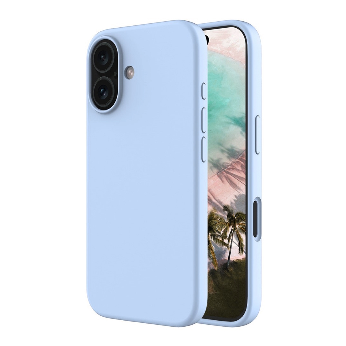 Rvelon Silikon-handyhülle Kompatibel Mit Magsafe Für Iphone 16 – Hellblau