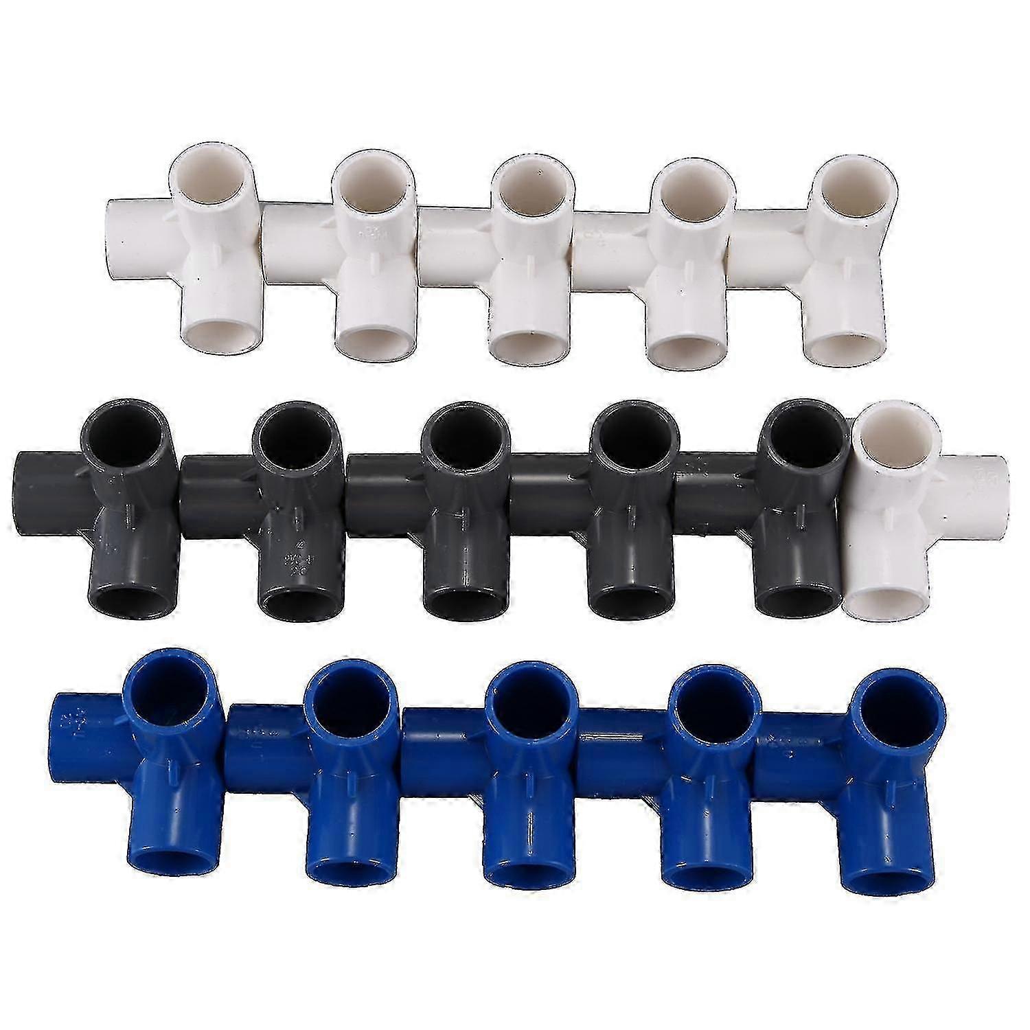 Packung Mit 16 Pvc-rohrverschraubungen, 20 Mm - 3-wege-verschraubung, Kompatibel Mit Gartenbewässerung (kompatibel Mit Haoyi)