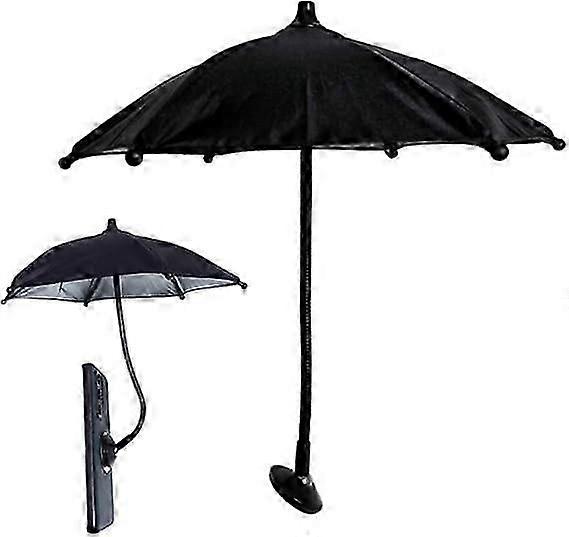 Magnetischer Handy-regenschirm, Sonnenbeständig, Um 360° Drehbar, Faltbar Und Tragbar, Reduziert Die Überhitzung Des Handys Und Bietet Blendschutz.