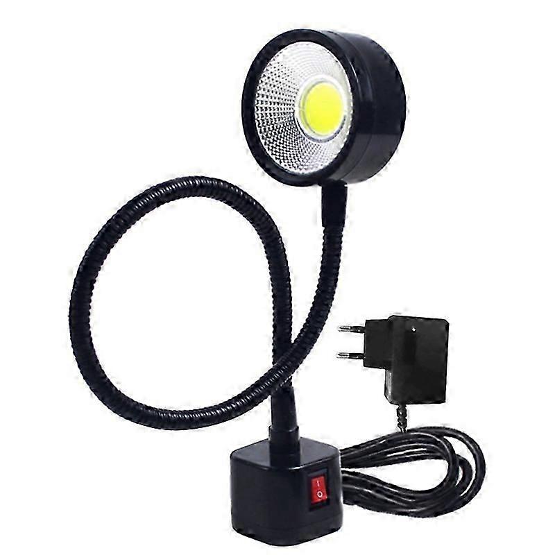 Led-arbeitsleuchte Mit Magnetfuß, Flexibler Schwanenhals, 220 V, 5 W, Kompatibel Mit Drehmaschinen, Fräsmaschinen, Bohrmaschinen Und Industrielampen