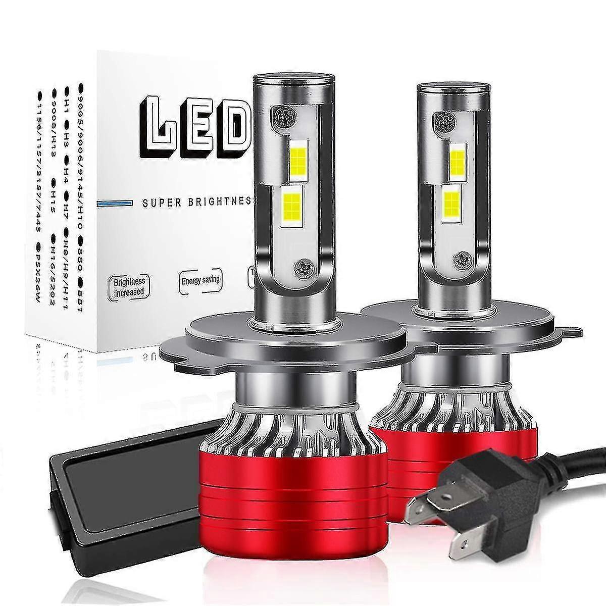 Kompatibel Mit Ranger 2012-2019 Led-scheinwerfern. 9003/h4 Led-lampen Für Fern- Und Abblendlicht (2 Stück).