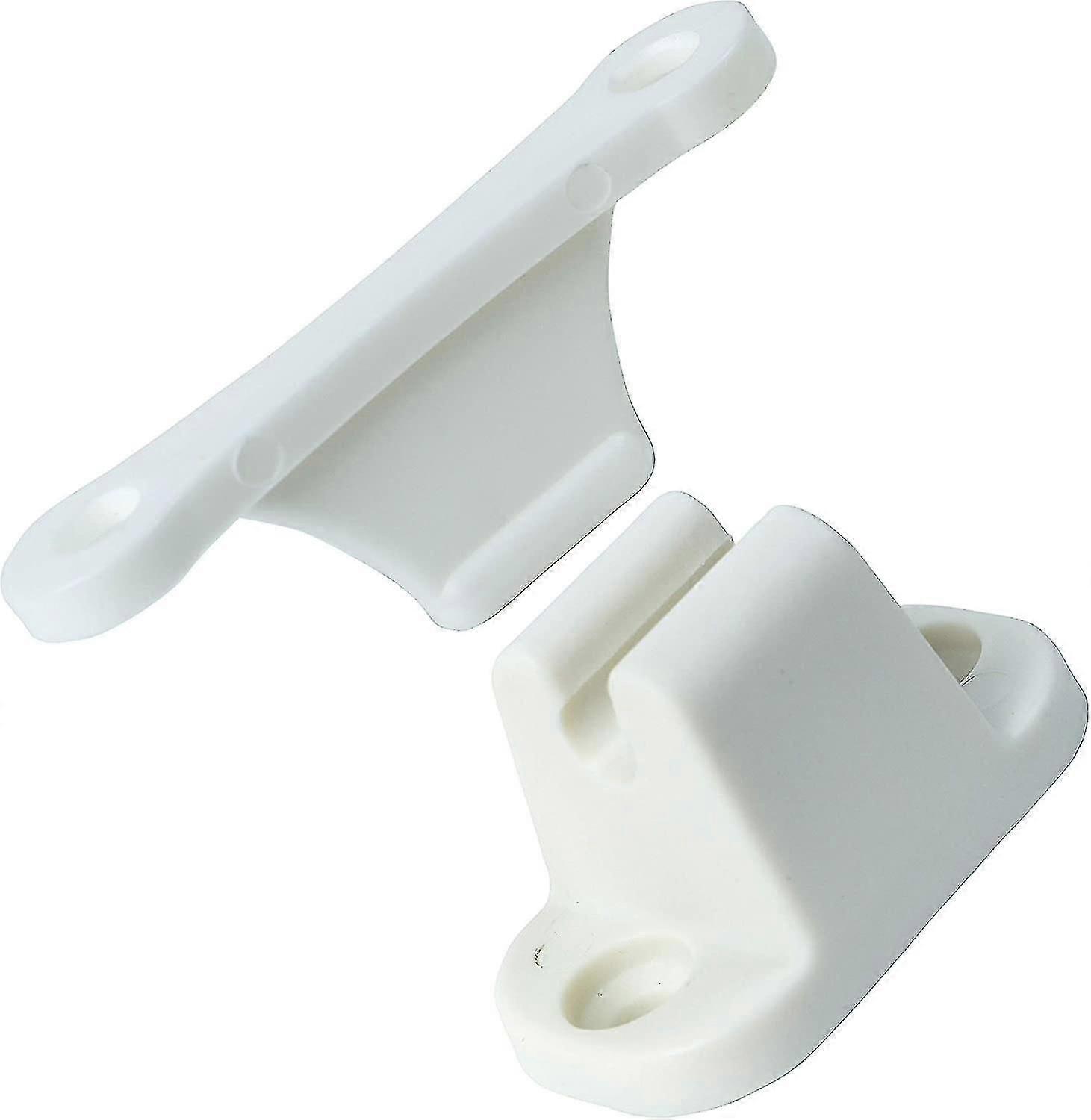 Set Mit 2 Türschlössern Für Wohnwagen Und Wohnmobile, Kompatibel Mit Wohnwagentüren, Weiß, 6 X 3,8 X 2,5 Cm