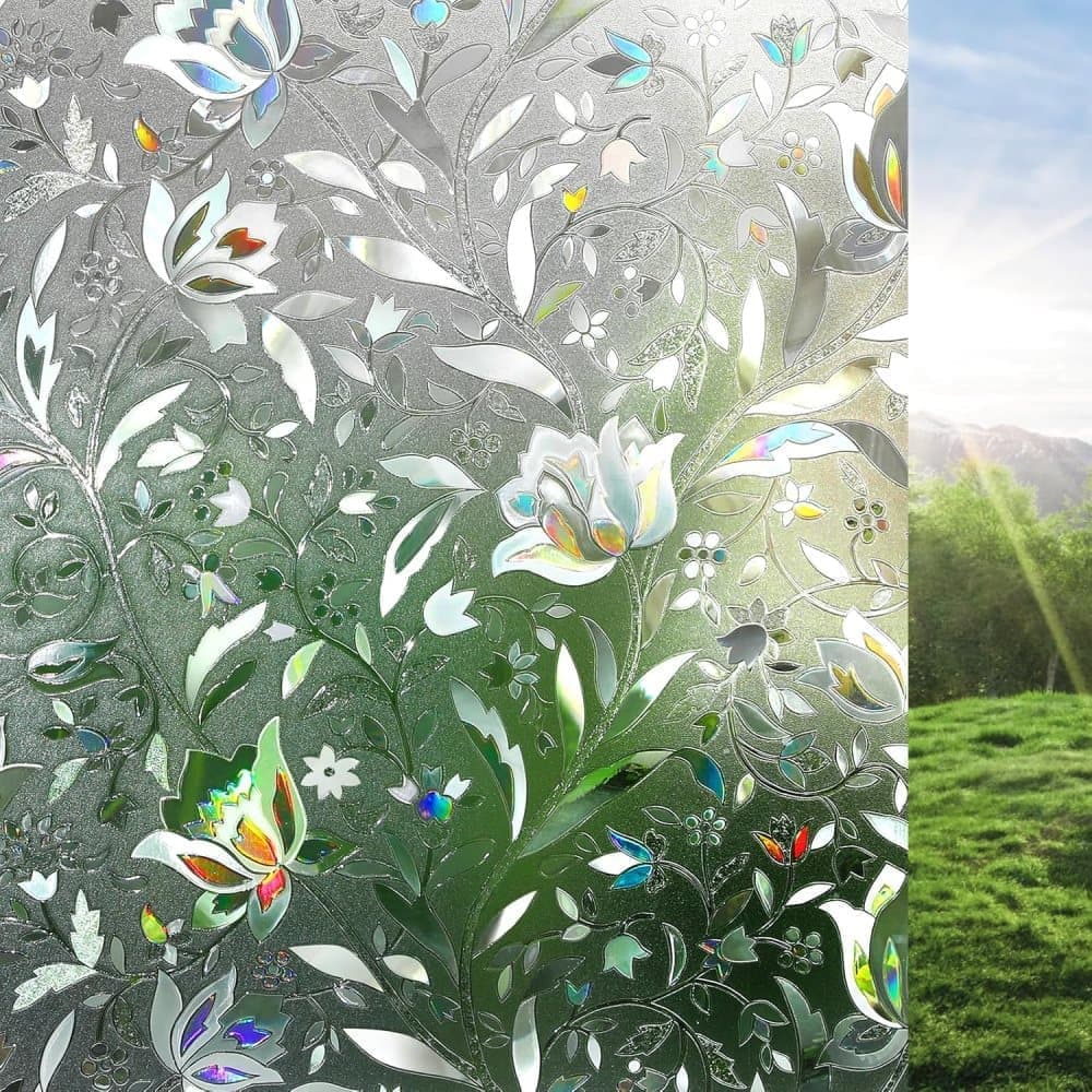 Sichtschutzfolie Für Fenster – Milchglasfolie Mit Tulpenmuster