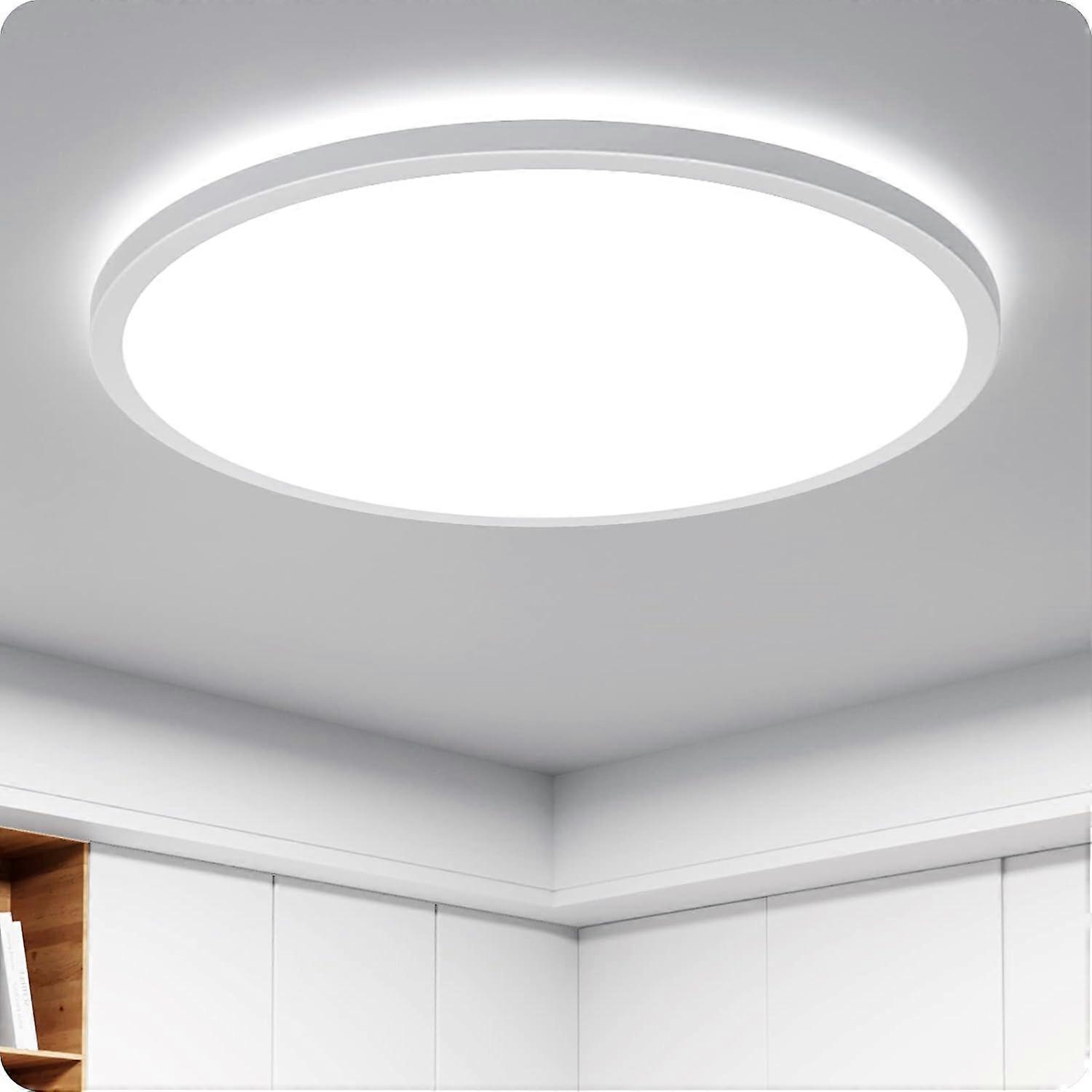 Ultradünne Badezimmer-deckenleuchte, 420 Mm, 24 W, 2200 Lm, Wasserdicht, Entspricht 192 W, Kaltweiß 6000 K