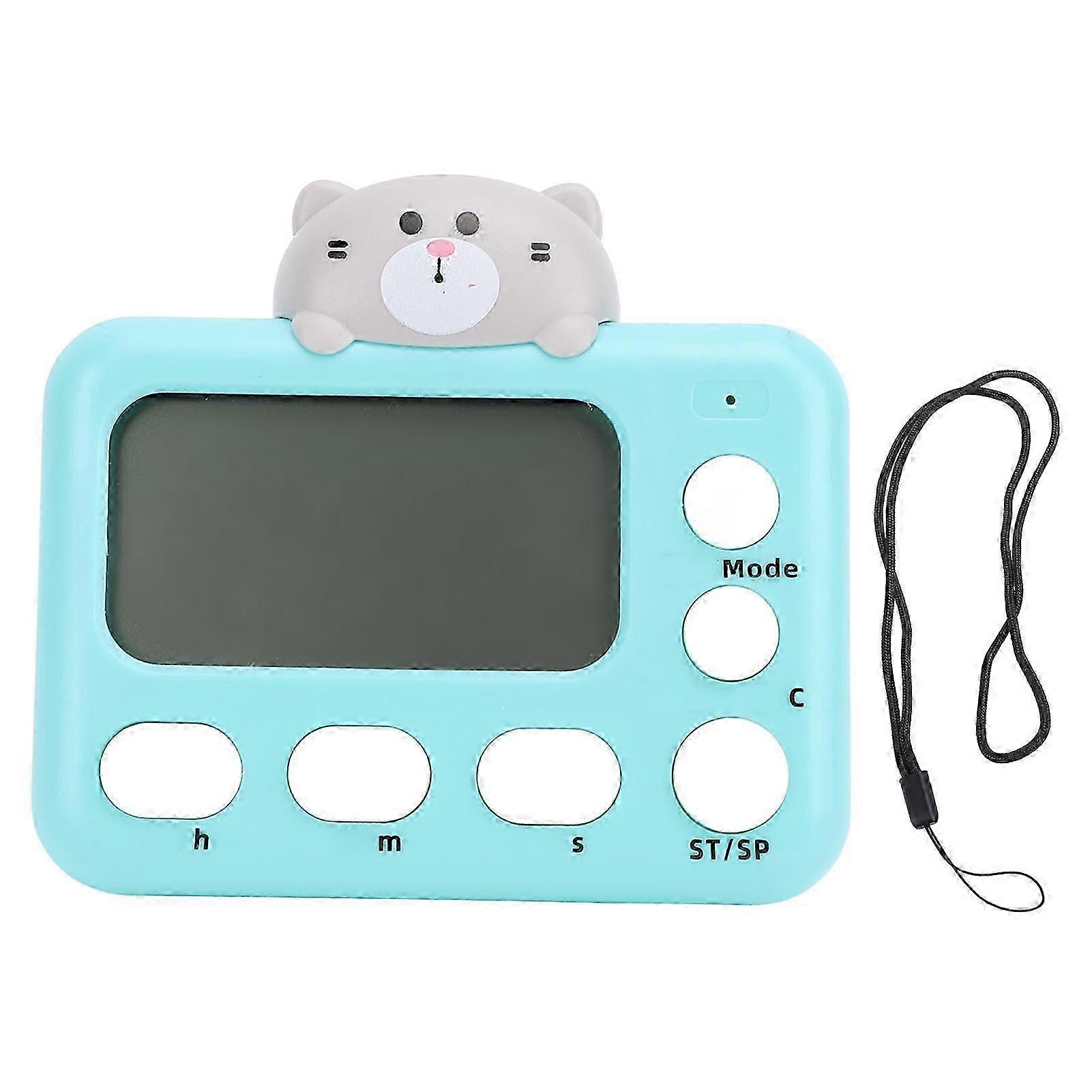 Digitaler Küchentimer Aus Kunststoff, Niedliches Katzenmotiv, Ideal Zum Kochen, Lernen Und Zeitmanagement.