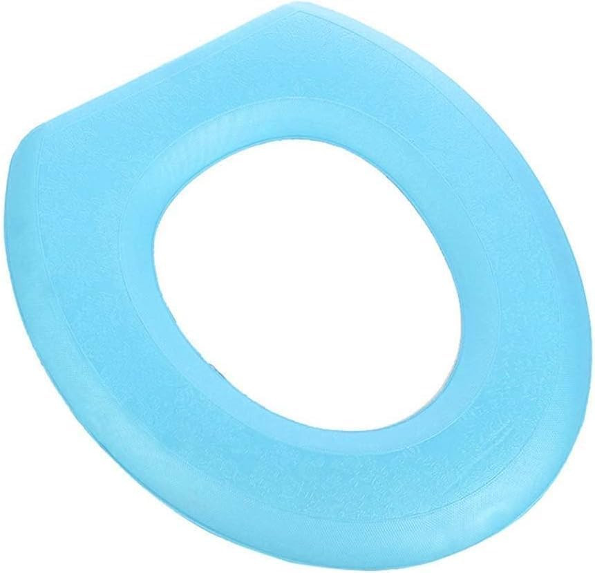 Blaues Toilettensitzkissen, Wasserdichter Eva-toilettensitzbezug, O-förmiger Toilettensitzbezug