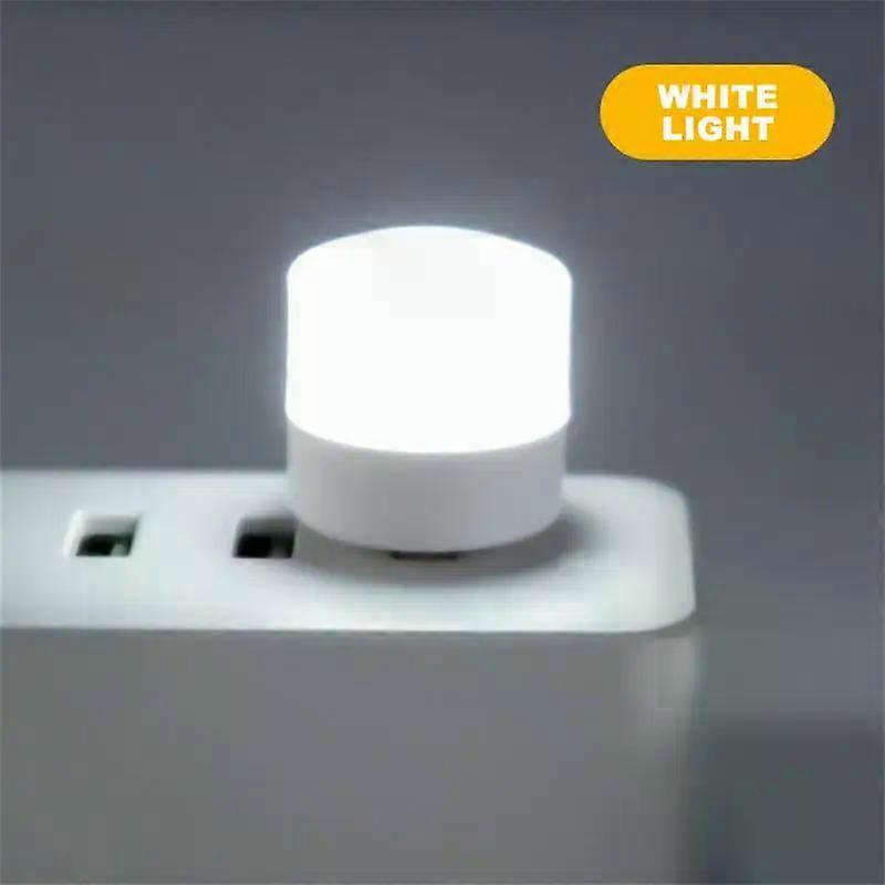 Wiederaufladbare Glühlampen-schreibtischlampe, Kleine Runde Leselampe, Mini-led-nachtlicht, Usb-wiederaufladbare Leselampe Und Externe Batterie.