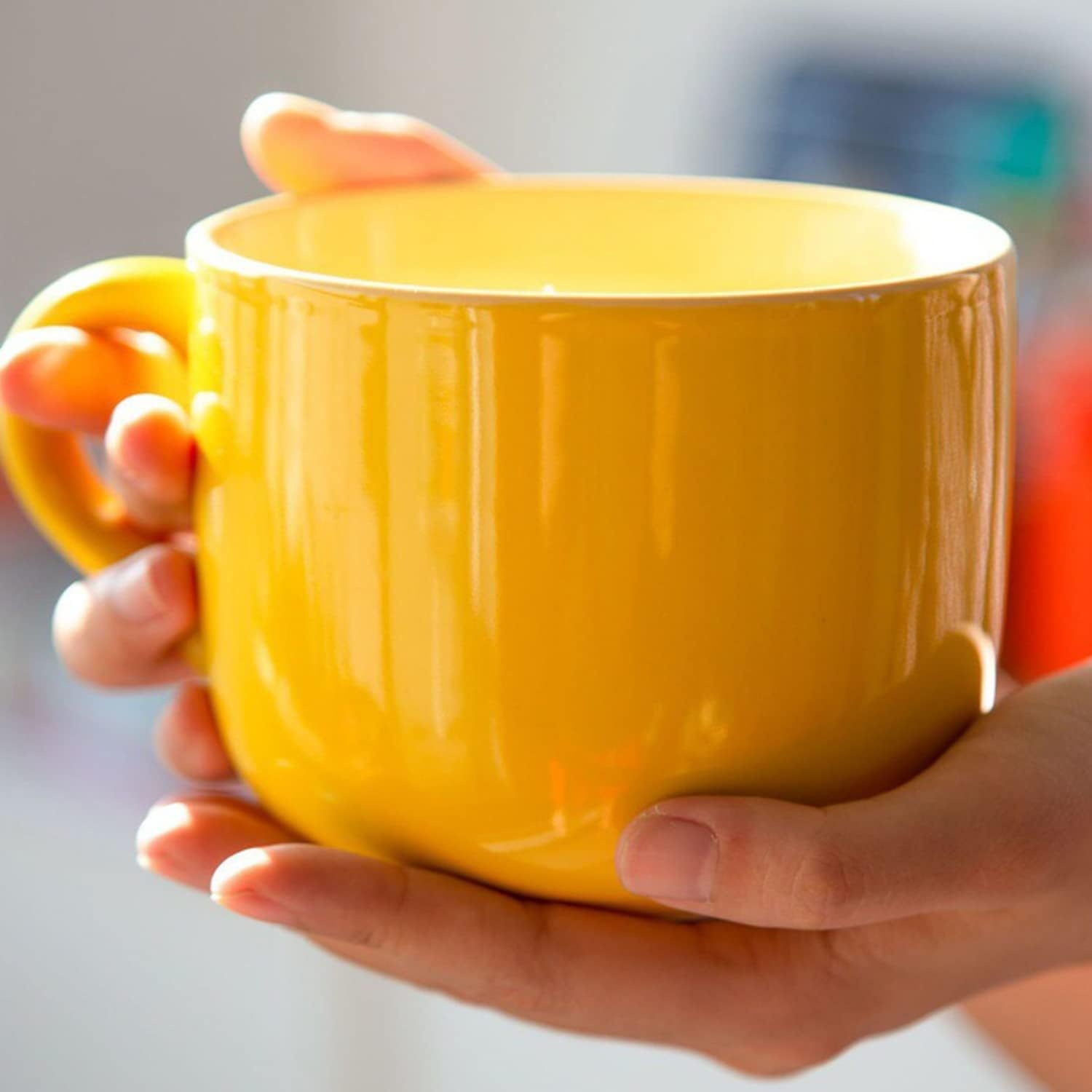 Große Becher, Ideal Für Frühstücksflocken. Henke Kaffeebecher. Großer Keramik-teebecher. 650-ml-kaffeebecher. Müslischale. Becher. Geburtstagsgeschenk. Kaffeebecher.
