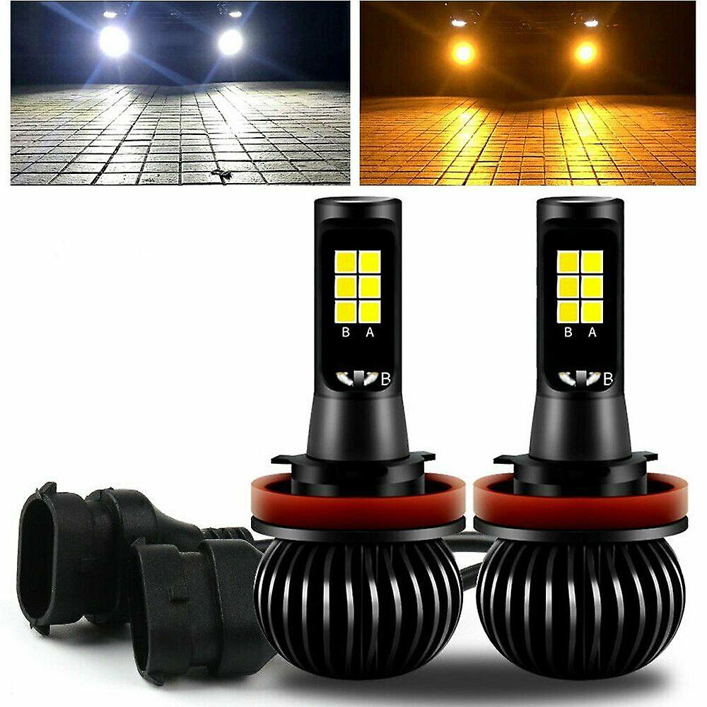 Zweifarbige (weiß/gelbe) H8/h11 Cob-led-lampen Für Nebelscheinwerfer, 160 W, 2600 Lm