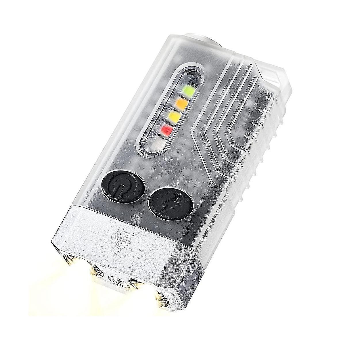 Mini-led-schlüsselanhänger-taschenlampe, Wiederaufladbar, 14 Modi, 1000 Lm, Klein Und Leistungsstark, Ipx4