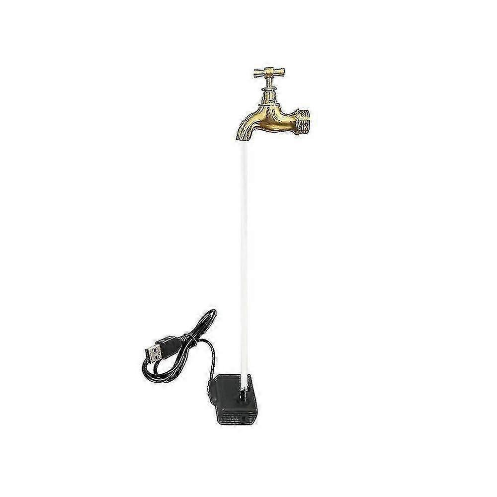 Unsichtbarer, Schwebender Wasserhahn-brunnen Mit Gießkanne, Usb-wasserhahn-imitation