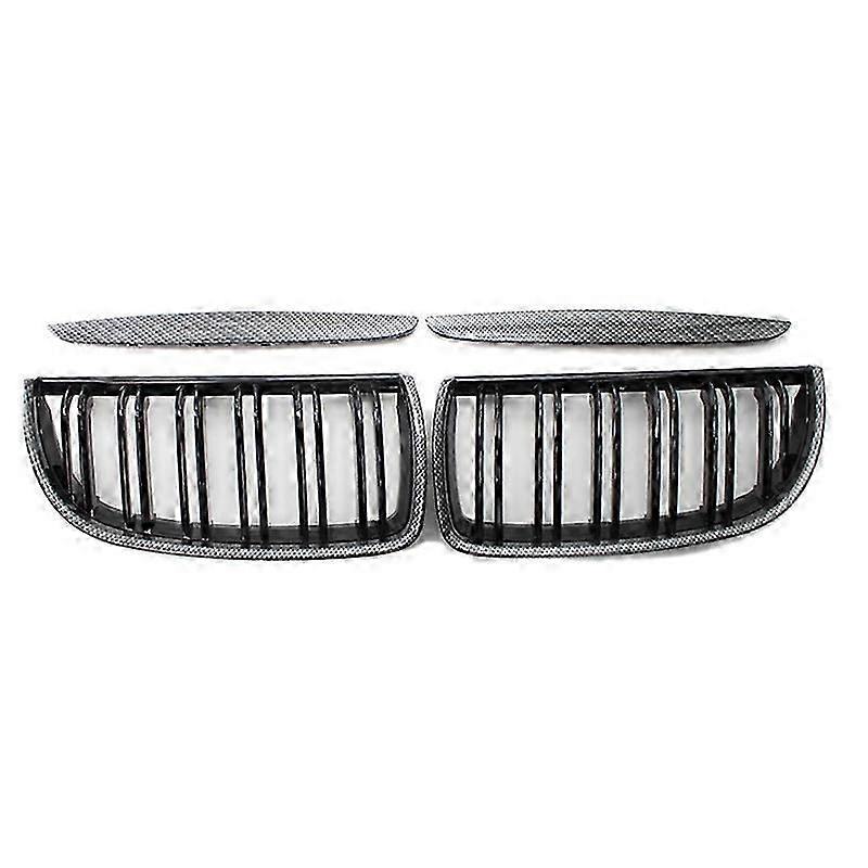 Frontgrill Mit Doppellamellen In Carbonfaser-optik Für Bmw 3er E90 E91 (2005-2008)