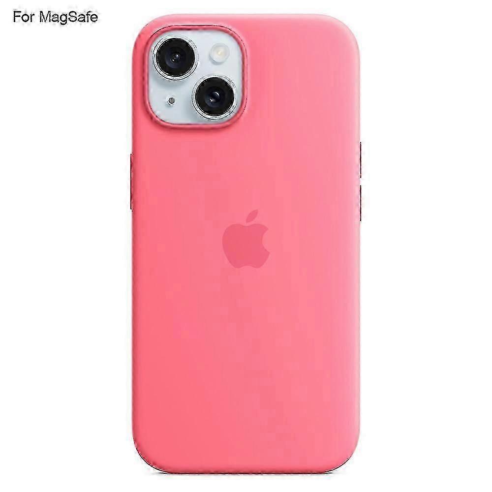 Hülle Kompatibel Mit Iphone 15, Magsafe-kompatibel, Rückseite Aus Flüssigsilikon [induktive Öffnung] - Pi
