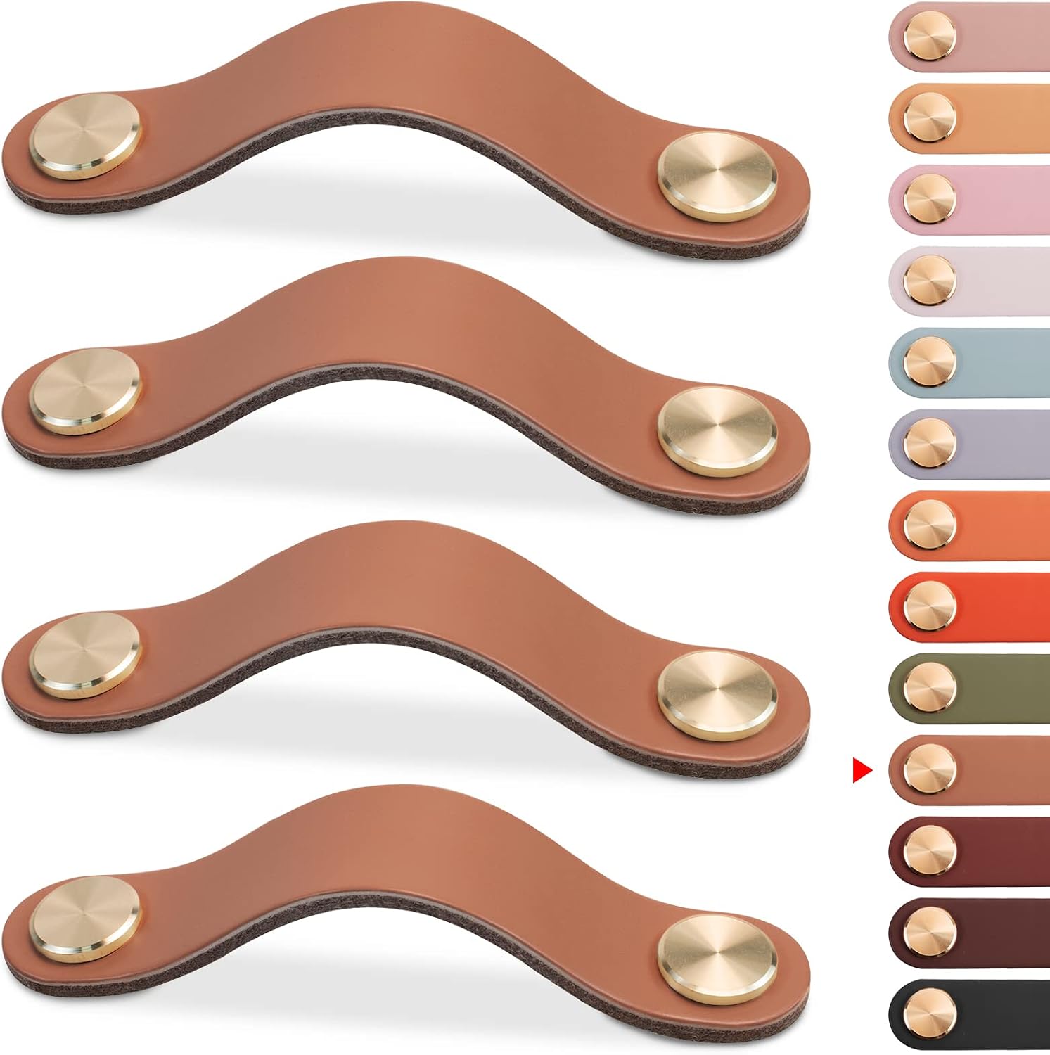 Ledergriffe (set Mit 128 Mm) Für Schranktüren, Schubladen Und Vintage-möbel (kleiderschränke, Kommoden, Küchensofas).