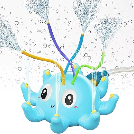 Wasserspiele Für Kinder Im Freien, Wassersprinkler Für Kinder, Wasserspielgarten, Oktopus Für Kinder