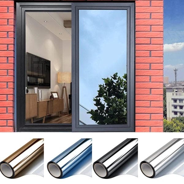 Einweg-spiegelfolie Für Fenster, Sonnenschutz, Silber-werbeaktion, 40 X 300 Cm, Silber-silber, Silber-silber, Silber-silber