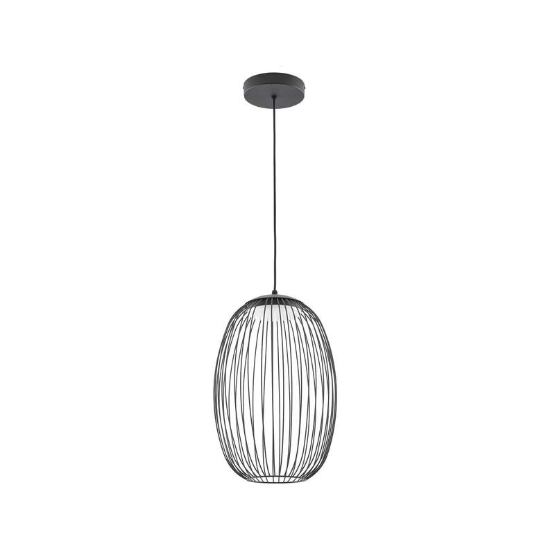 [gebraucht] B-ware Lucande Außenleuchte Hängeleuchte Richi Led Dimmbar Schwarz 3000k Ip44 Ø35cm