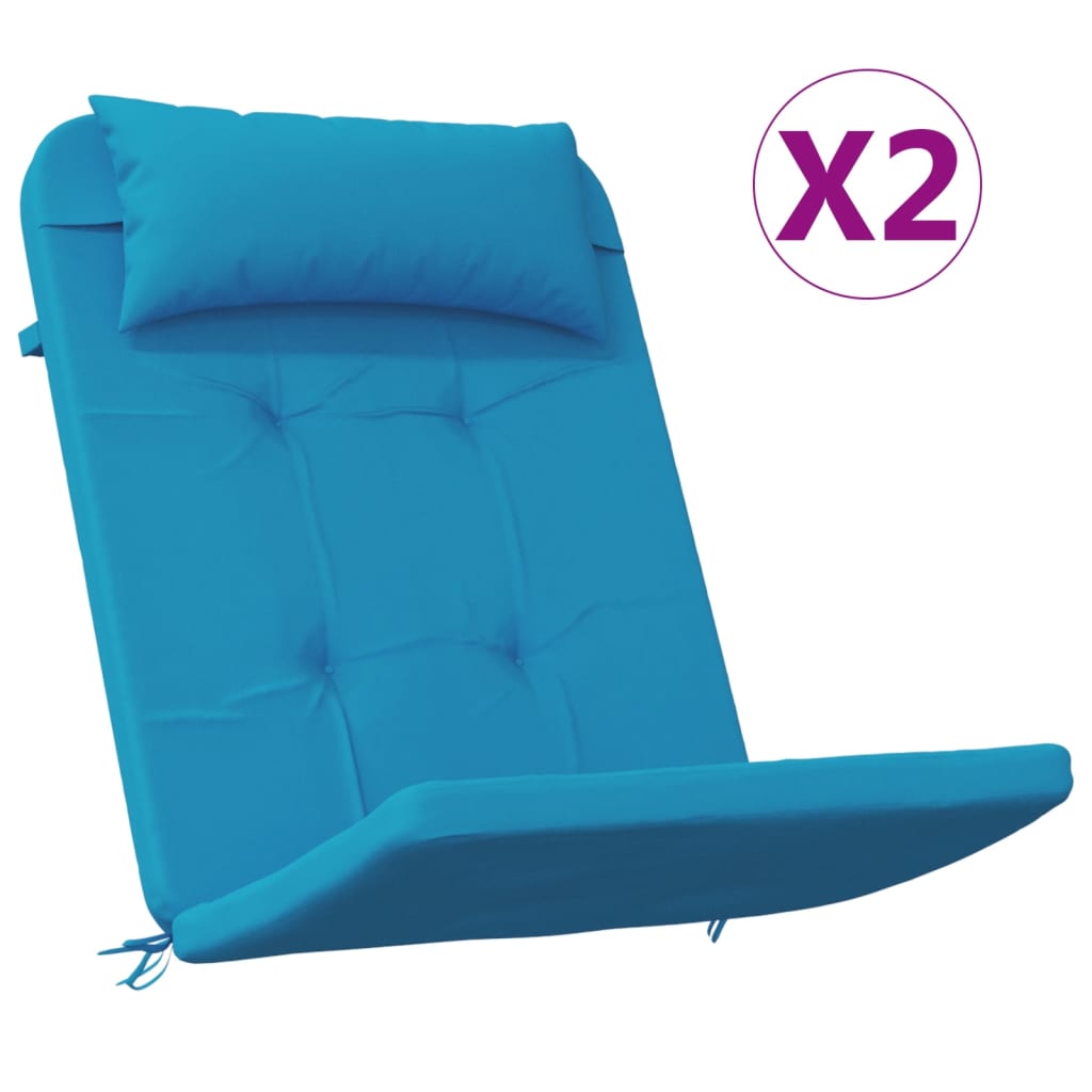 Maison Exclusive - Adirondack-auflagen 2 Stk. Hellblau Oxford-gew