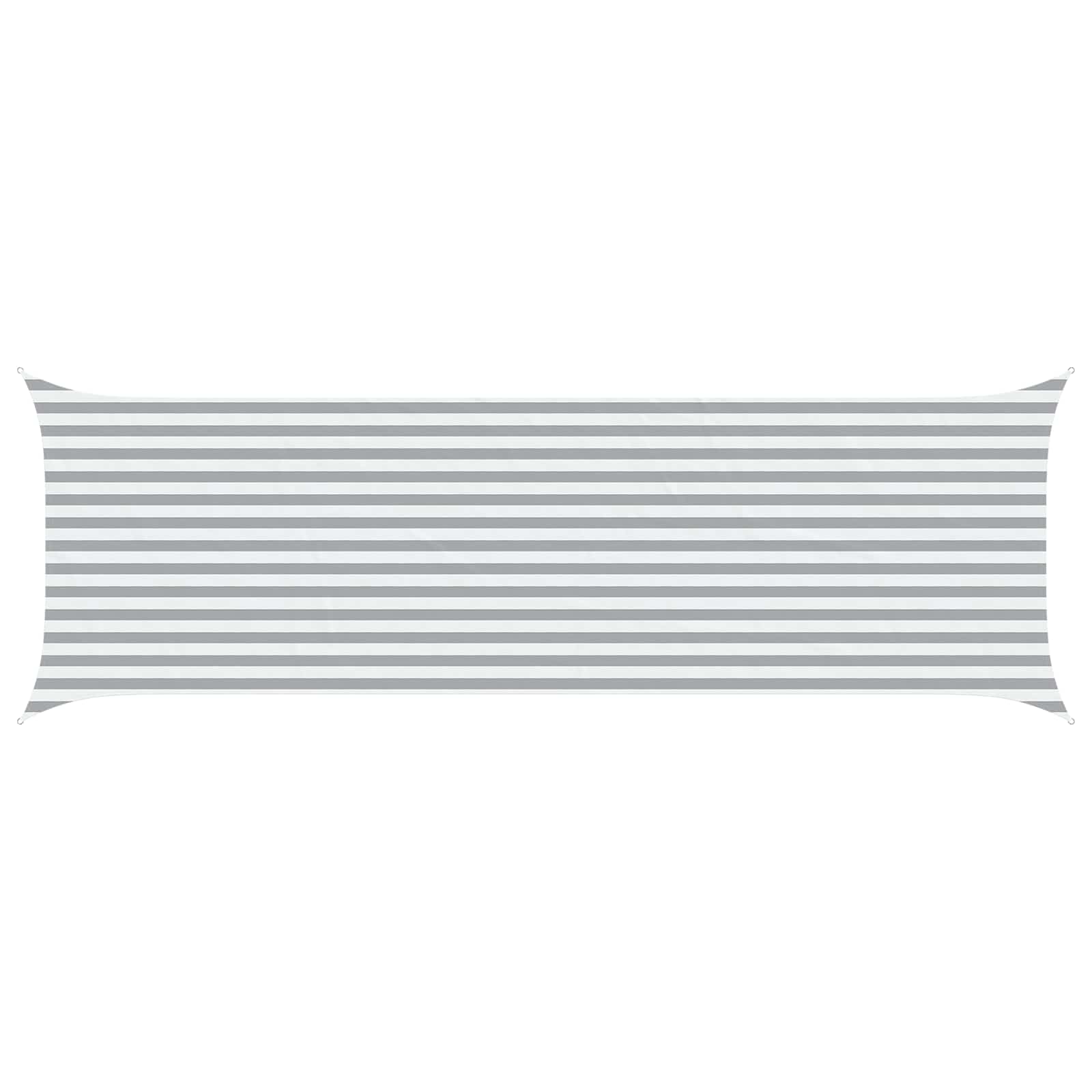 Maison Exclusive - Sonnensegel Hellgrau Und Weiß 2 X 6 M 100 % Po