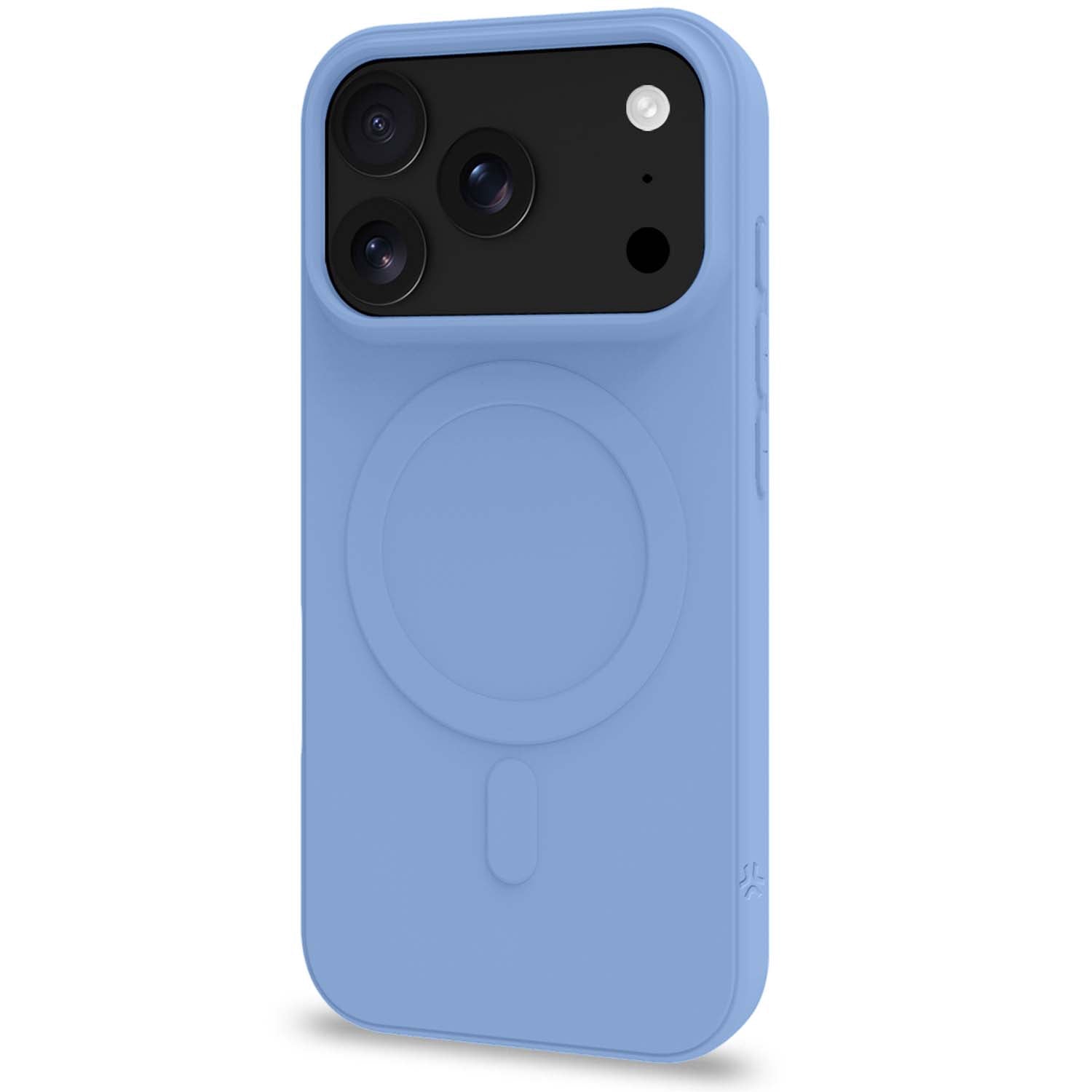 Magsafe-kompatible Schutzhülle Aus Weichem Gummi, Hellblau, Iphone 18/17 Pro