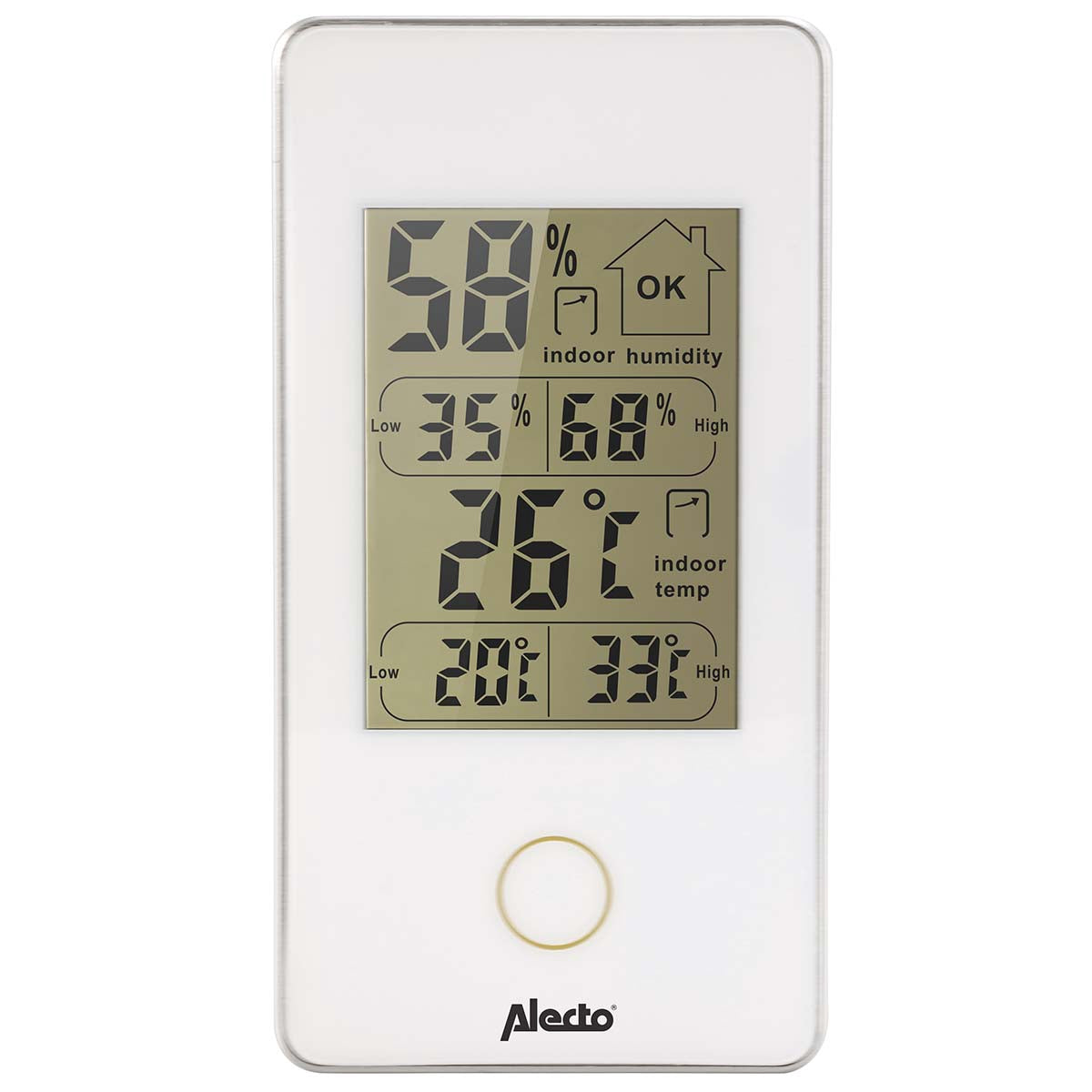Innenthermometer Mit Feuchtigkeitsanzeige, Batteriebetrieben