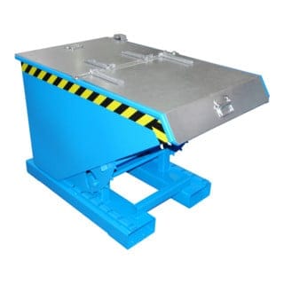 Kippbehälter Abrollsystem 0,3m³, 1260 x 770 x 835mm, lackiert blau