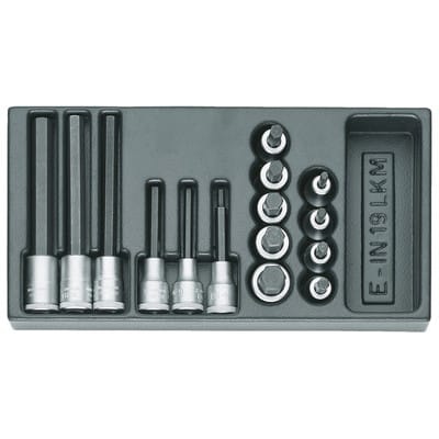 1500 ES-IN 19 LKM Satz Schraubendrehereinsätze 1/2" in 1/3 ES-Modul