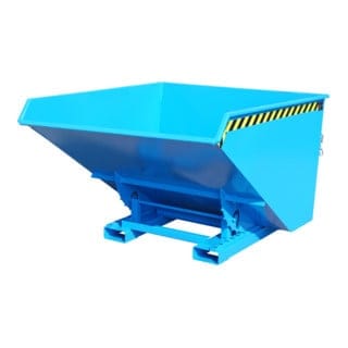 Kippbehälter Abrollsystem 1,7m³, 1720 x 1570 x 1103mm, lackiert blau