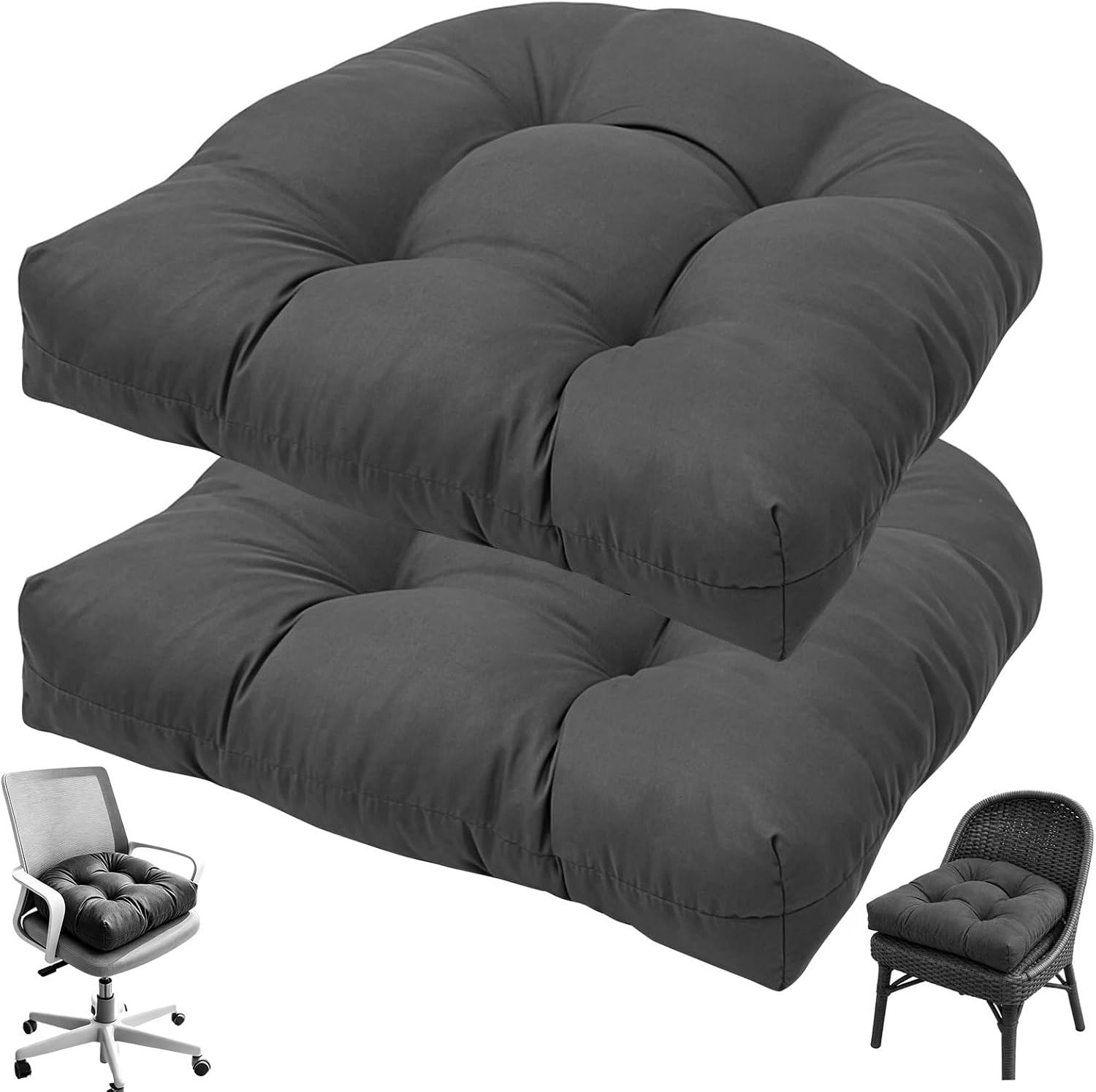 Sitzkissen Outdoor 48x48 Cm 2er Set Wasserabweisend Stuhlkissen