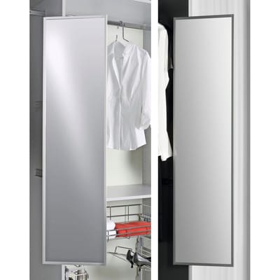 Badezimmer-Spiegel, 9279064,B 304mm,H 1155mm, Spiegelglas anthrazit