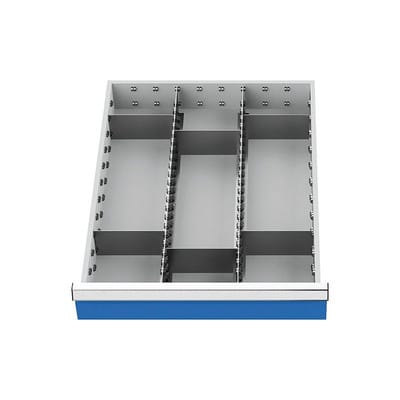 Schubladeneinteilung R 18-24 mit Metalleinteilung für Front 150mm