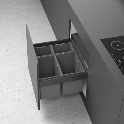 Abfallsystem-Rahmen, AvanTech YOU Pull 9278336, KB 600mm, STA anthrazit pulverb.