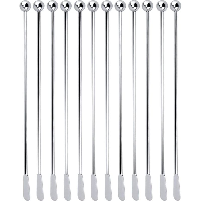 Cocktailrührstäbchen – 12-teiliges Set – Für Cocktails, Tee, Kaffee, Latte Macchiato, Säfte Und Sirup – Für Zuhause, Bar, Büro Und Partys