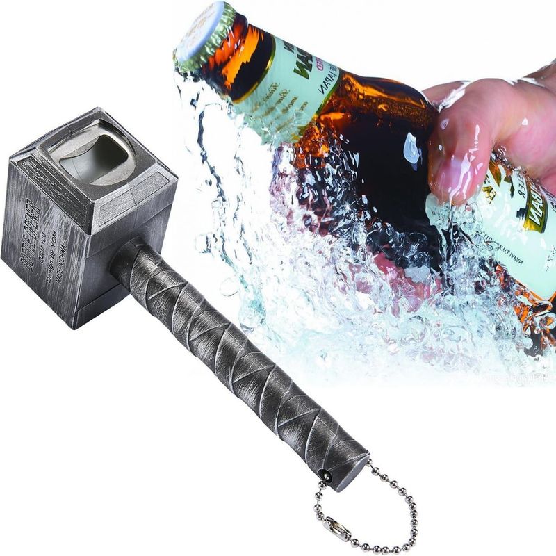 Flaschenöffner – Hammerform – Abs Und Metall – Für Bier Und Limonade – Für Küche, Bar, Restaurant, Hotel – 1 Stück