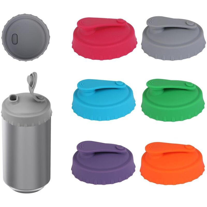 Getränkedosendeckel/verschlüsse, Luftdicht, Mit Druckknopf, Silikon, Bpa-frei, 6,3 Cm Durchmesser, Ideal Für Partys/picknicks/büros