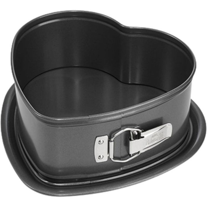 Heart-shaped Mold With Removable Bottom - Birkmann - Easy Baking - Carbon Steel - Non-stick - 26.5 X 25 X 9 Cm