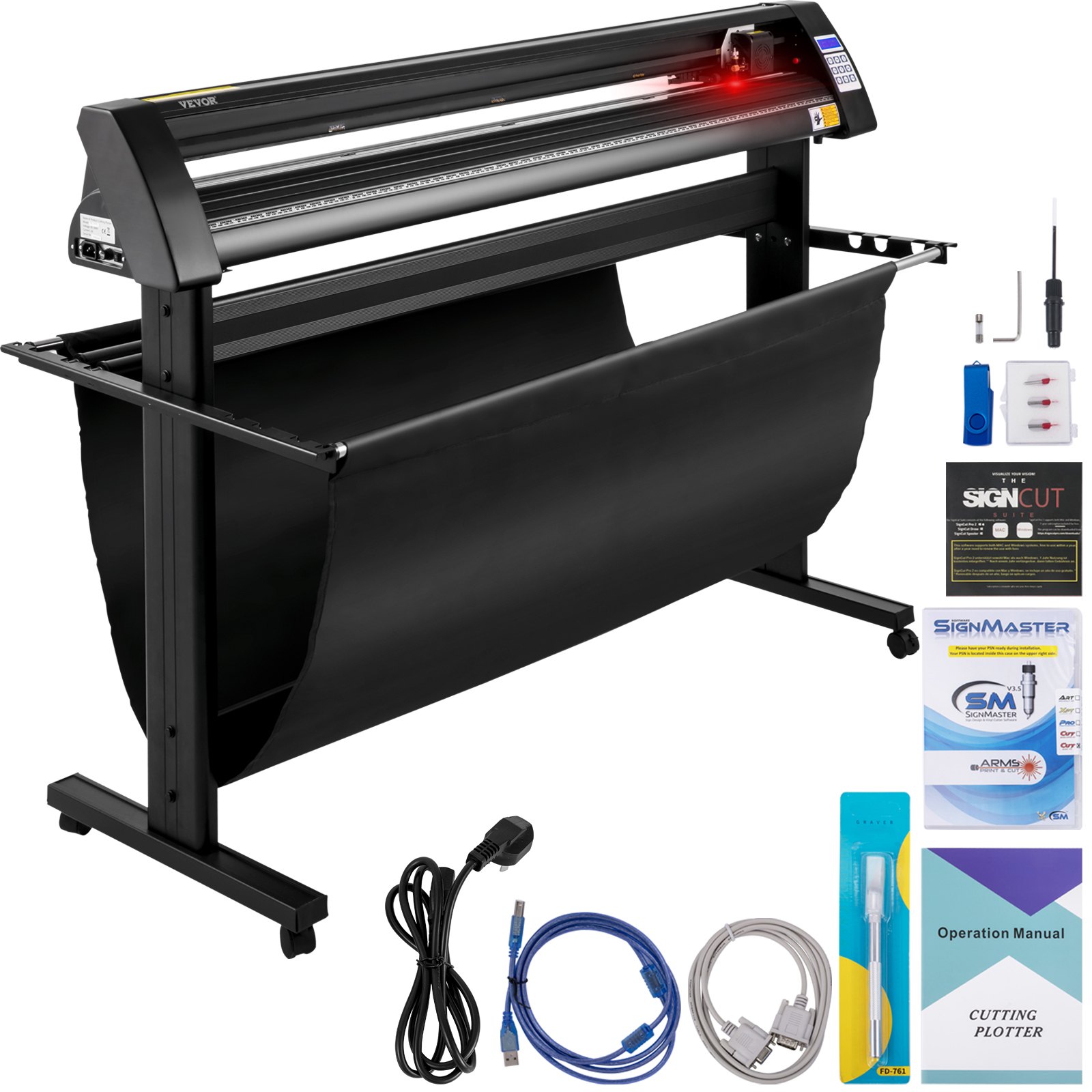 1350 Mm Plotter De Découpe Vinyle Avec Logiciel Signcut, Traceur Précis Pour Stickers, Lettrage Et Tracés