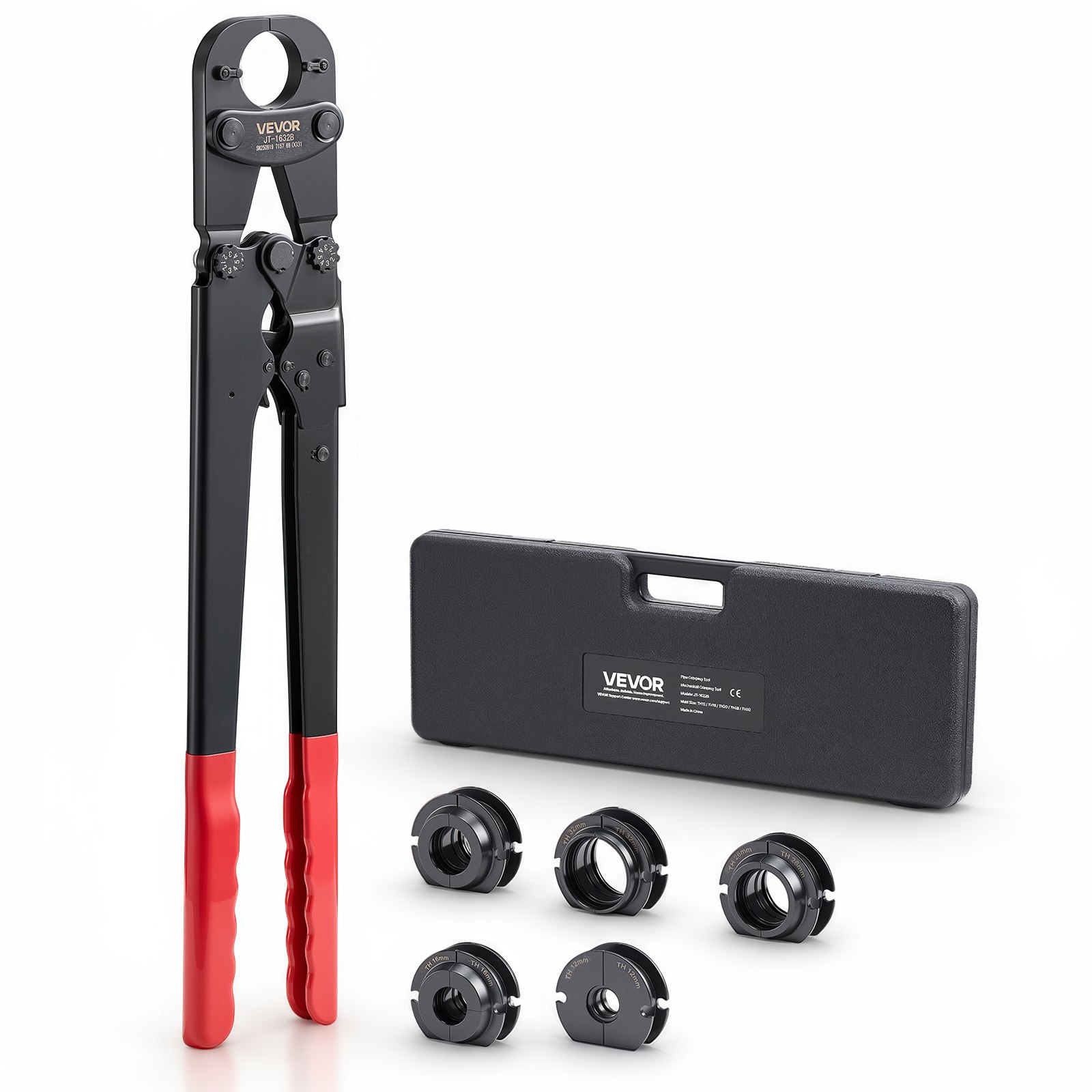 Sertissage Facile - Pince À Sertir Pour Tuyaux Pex Et Aluminium-plastique, Avec Mâchoires Th12 Th16 Th20 Th26 Th32