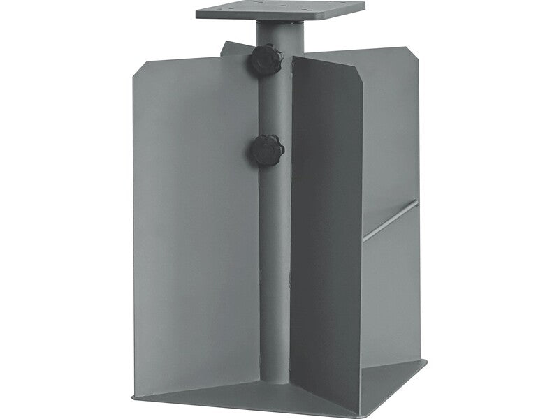 [neuwertig] B-ware Bodenanker Plomosa Stahl 28x28cm Für Sonnenschirmständer 48mm 58mm Stabil