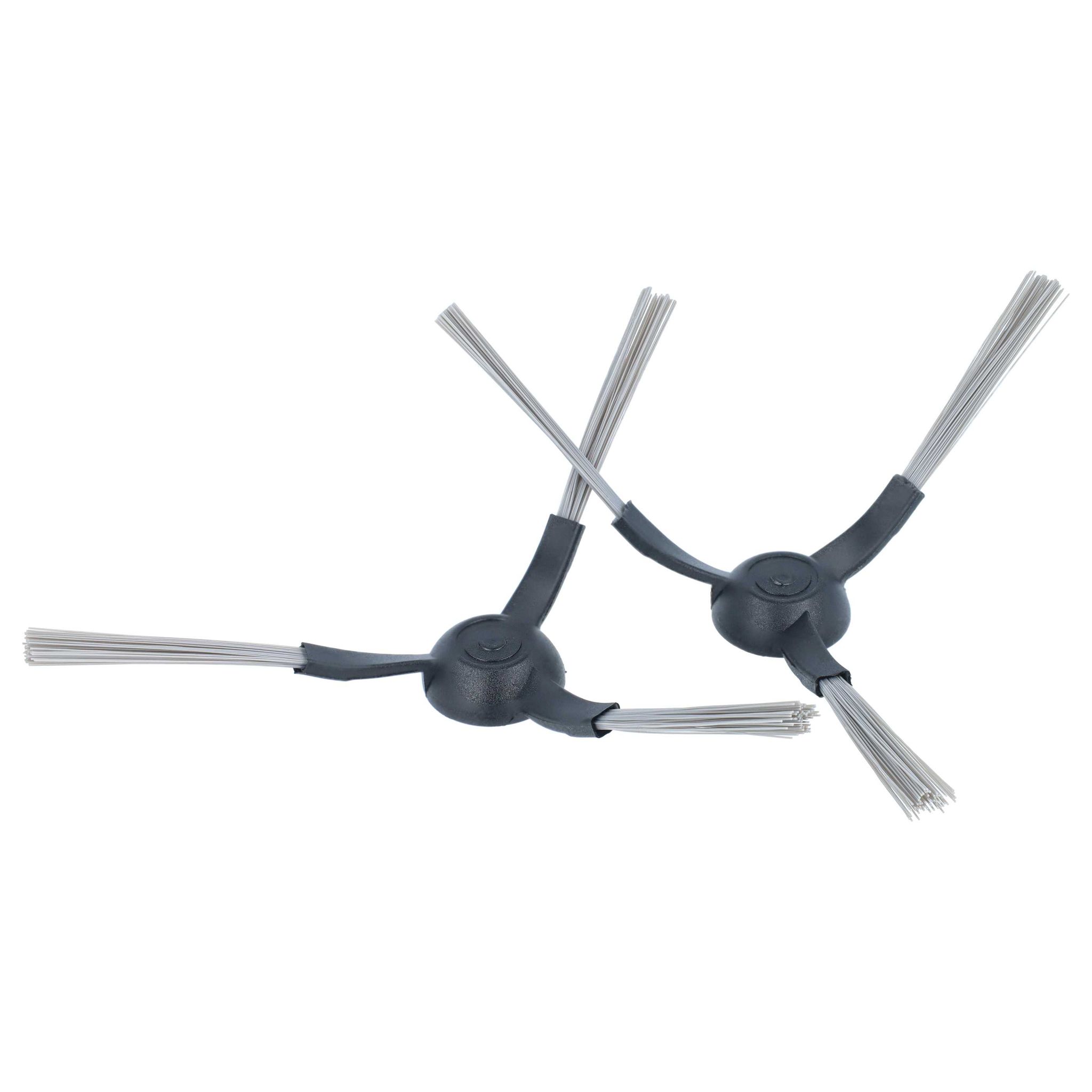 Vhbw 2x Seitenbürste Kompatibel Mit Kärcher Rcv3 Saugroboter - Reinigungsbürsten Set, Schwarz / Grau, 3-armig
