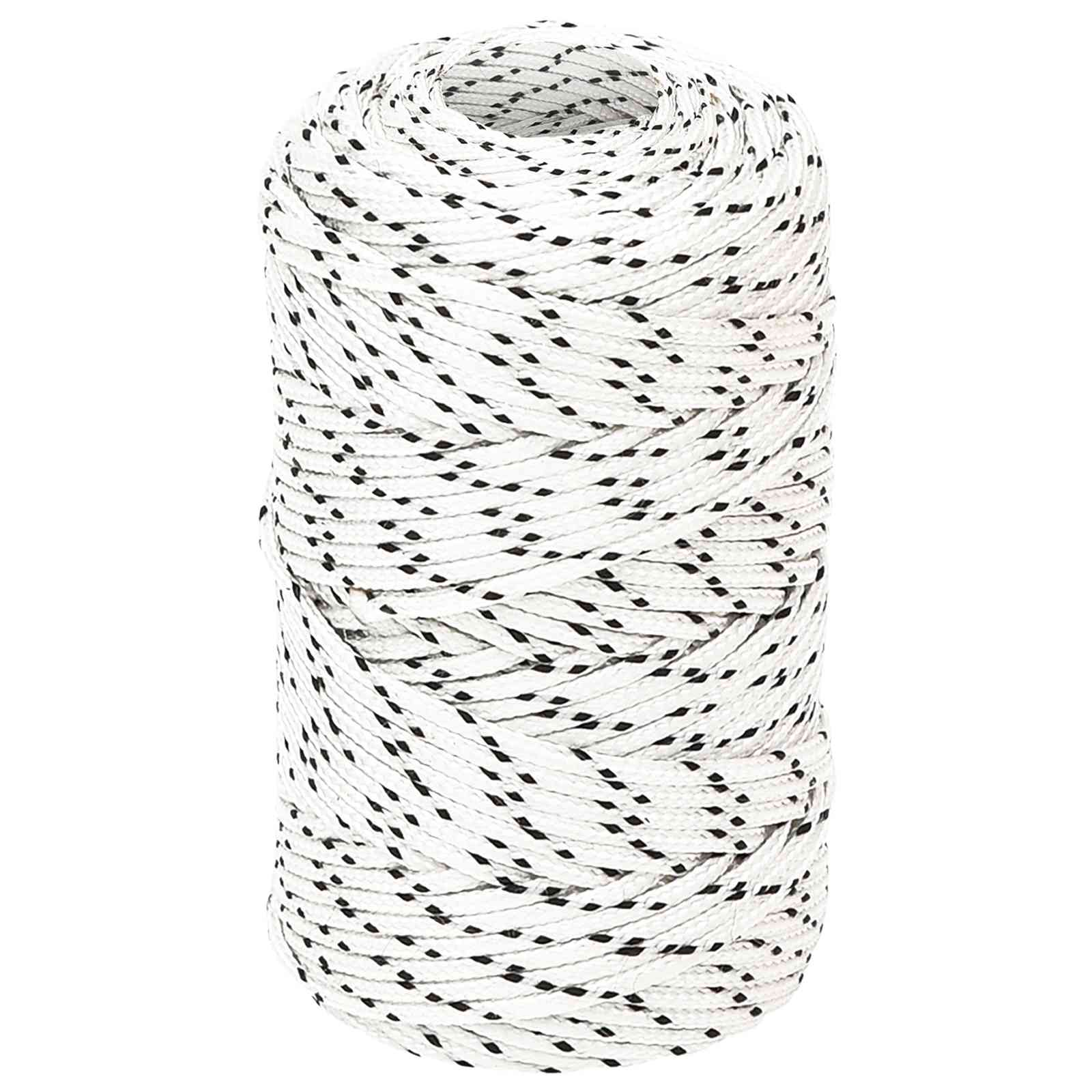 Mehrzweck-allzweckseil 2 Mm 250 M Weiß Polyester Vidaxl