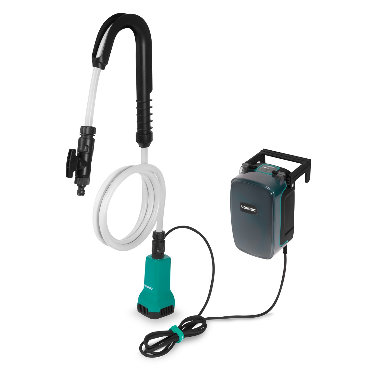 Vonroc - Akku-regentonnenpumpe 20v - 80w - 1800 L/h - 1,75 Bar Ohne Akku Und Ladegerät