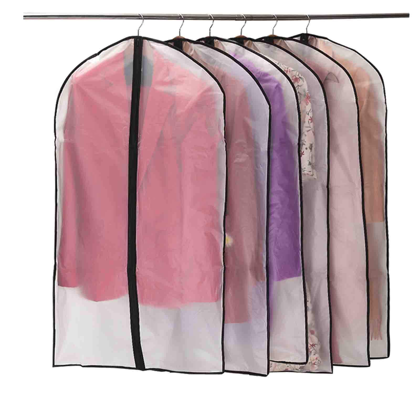 Halbtransparente Staubschutzhüllen Für Hängende Kleidung, 6er-set, 60 X 100 Cm